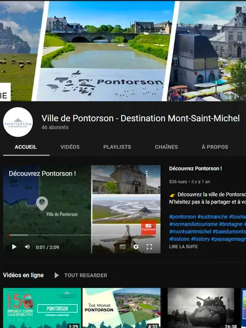La chaîne YouTube de Pontorson